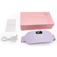 Cinturón térmico AliviaFem color morado claro con caja de regalo premium