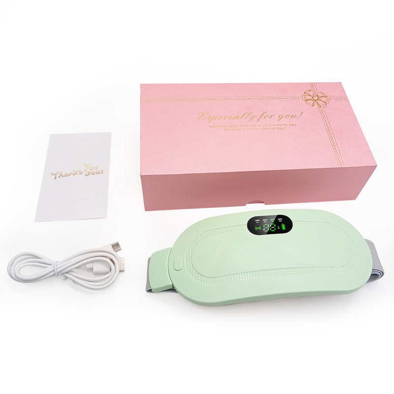 Cinturón térmico AliviaFem color verde claro con caja de regalo premium