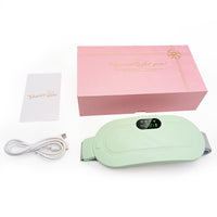 Cinturón térmico AliviaFem color verde claro con caja de regalo premium